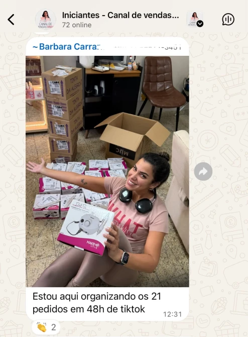 Depoimento de aluna