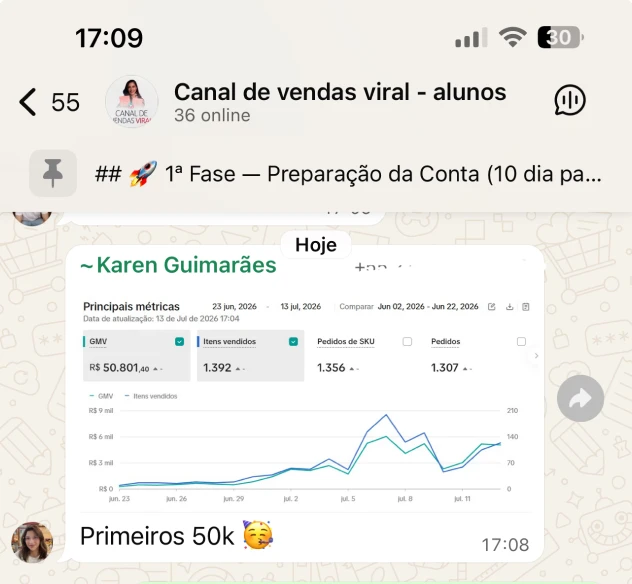 Depoimento de aluna